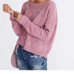 Madewell Zigzag-Stitch Pullover Sweater